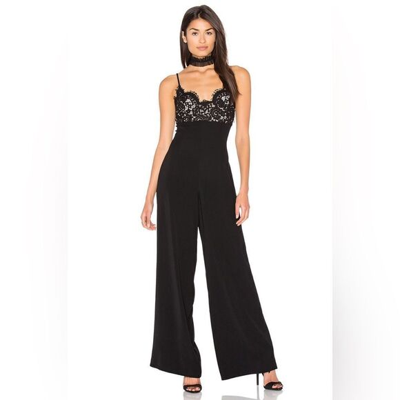 Revolve MAJORELLE Midnight Muse Jumpsuit in Black - Picture 1 of 11